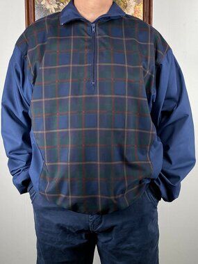 Vintage 90s Forrester's Gore-Tex Rain Jacket Men's Large Multicolor Checks VTG